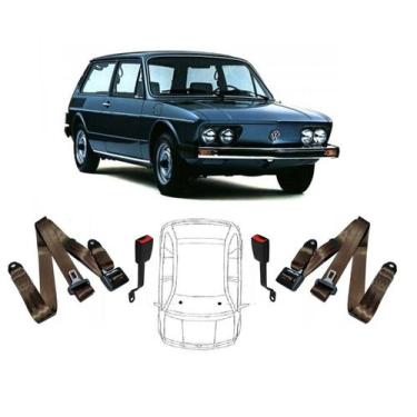 Imagem de Par de Cintos de Segurança 3 pontos Variant + Par de Fechos - HCML, Ma