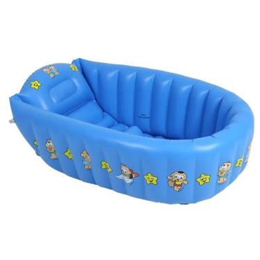 Imagem de Banheira Inflável para Bebês. Minha primeira Banheira Turma da Monica - Bel Fix