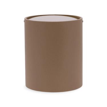 Imagem de Lixeira em Mdf com Revestimento em Pu 28cm Marrom 19537 Mart