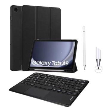 Imagem de Kit Capa Smart Case + Teclado Bluetooth + Caneta Compativel Para A9plu