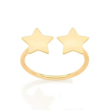 Imagem de Anel banhado ouro 3x 24k 18k e 22k ou prata 925 feminino rommanel ajus