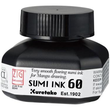 Imagem de Tinta Sumi Ink ZIG Kuretake 60ml