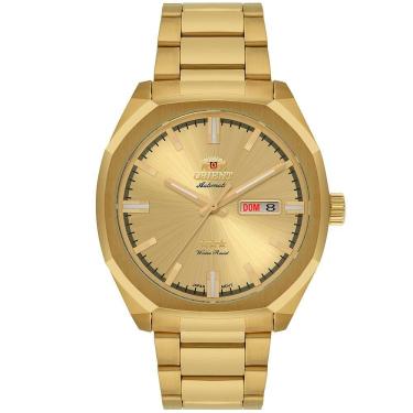 Imagem de Relógio Orient Masculino Ref: Nh3gg008 C1kx Automático Dourado