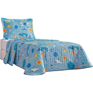 Imagem de Kit Cobre Leito Colcha Infantil 2 Peças Solteiro Bouti Kids - EMPÓRIO 