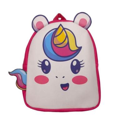 Imagem de Mochila De Costas Unicornio Rosa Infantil Escolar Meninas - Sude