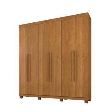 Imagem de Guarda Roupa Milão 6 portas 3 gavetas Benetil, Cinamomo