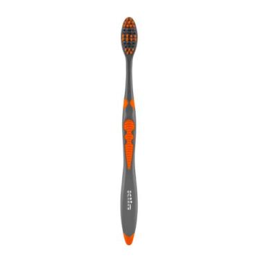Imagem de Escova Dental Cerda Macia Basic Grey Cabo Antiaderente Klin, Laranja
