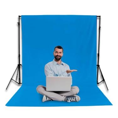 Imagem de MONT MALHAS, Tecido Fundo Infinito Fotográfico Chroma Key 1,90 X 2,00 Mts Cor:Azul Cobalto