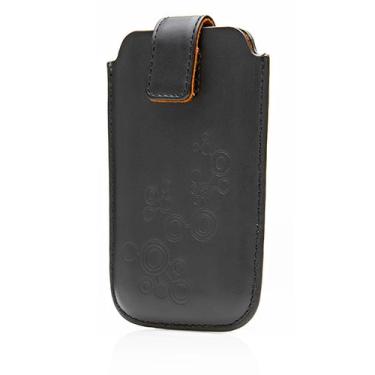 Imagem de Cygnett GrooveShield Metro Capa de couro com círculos para iPod Touch 2G, 3G (preto)
