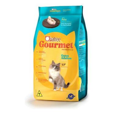 Imagem de Quatree Gourmet Gatos Adultos Pacote 10,1kg - Peixe