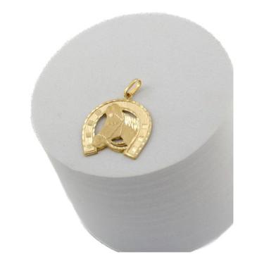 Imagem de Pingente Ferradura Cavalo 2.5 Ouro 18k Belíssimo Acabamento - JOIE JOI