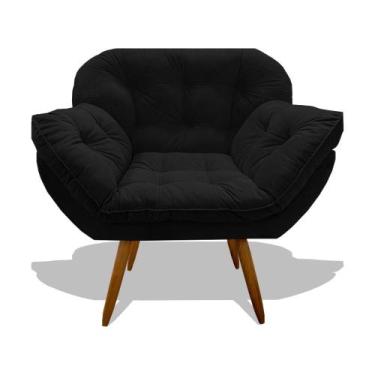 Imagem de Poltrona Miami Cadeira Pés Palitos Salão Escritorio Consultório Amamen