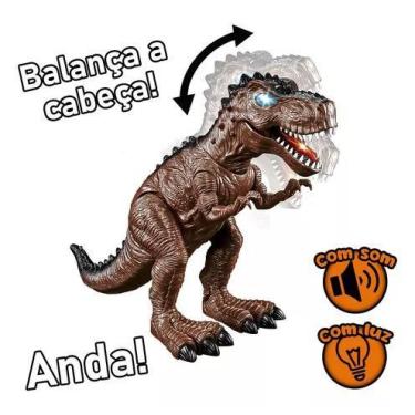 Imagem de Dinossauro Tiranossauro Rex Anda Com Luz E Som. - toys