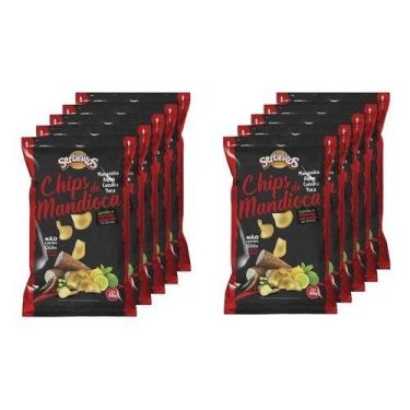 Imagem de Chips Mandioca Limão E Jalapeña 50g Sertanitos - 5 Unidades