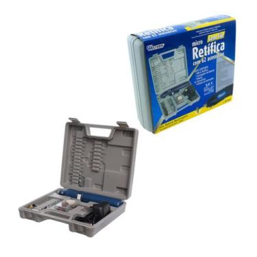 Imagem de Micro Mini Retifica Lixadeira Bateria sem Fio Maleta + 62 Acessórios F