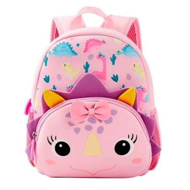 Imagem de Mochila Escolar Infantil Yins Girl Dino 12pol. Menina - Ref YS42324, U