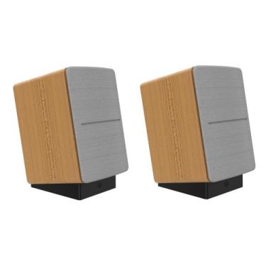 Imagem de 2x Suporte De Mesa Inclinado Compatível Com Edifier R1280t - PEKO, 3D-