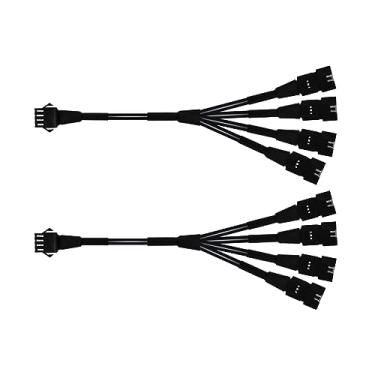 Imagem de Kingshowstar Cabo Y divisor de 4 vias para uso com 5050 LED SMD RGB NEON Accent Kits para motocicleta LED, quadriciclo, carro, faixa de neon multicolorida