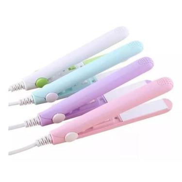 Imagem de Mini Chapinha Prancha De Bolsa Portátil Cabelo Bivolt C/case - Giwish