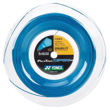 Imagem de Corda Yonex PolyTour Spin 16L 1.25mm Azul Rolo com 200 Metros 