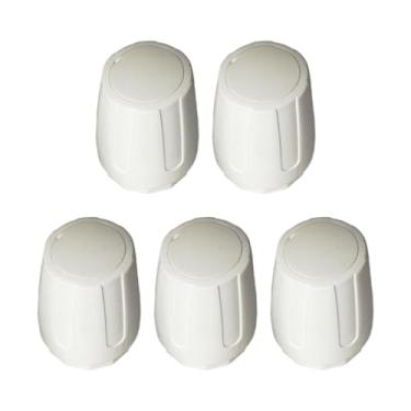 Imagem de ＫＬＫＣＭＳ Tampa universal da válvula do radiador, 5 peças, tampa da válvula de substituição ajustável, à prova d'água, fácil instalação de peças, acessórios, Estilo longo