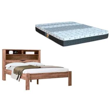 Imagem de Colchão Casal Class Castor + Cama Invicta Atacama - Santos Andirá