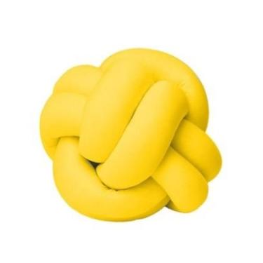 Imagem de Almofada Nozinho Decorativa Nó Escandinavo Amarelo - NOSSO LAR ENXOVAI