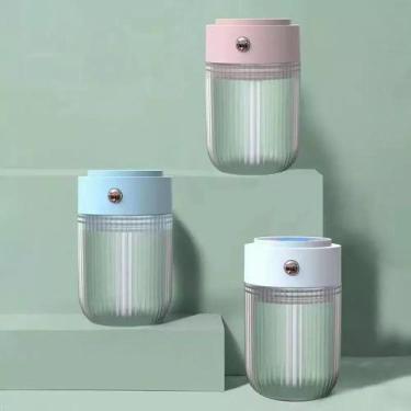 Imagem de Umidificador de ar portátil com luz LED - Importado, Azul