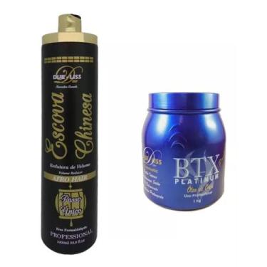 Imagem de Kit Escova Chinesa + Bottox Platinum Btx Due-liss - Due Liss