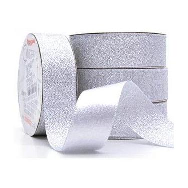 Imagem de Fita Cetim Lurex Acabamento 22mm - DECORAÇÃO  PRESENTES  LAÇOS  ARTESA