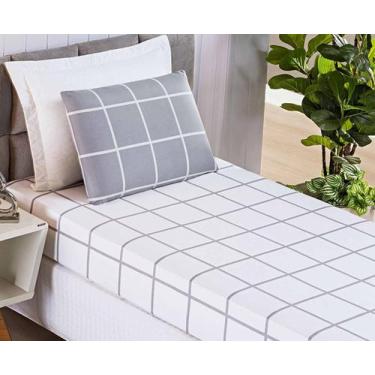 Imagem de Lençol Para Cama Box De Solteiro C/ Elástico 2 Peças 200 Fios Austin -