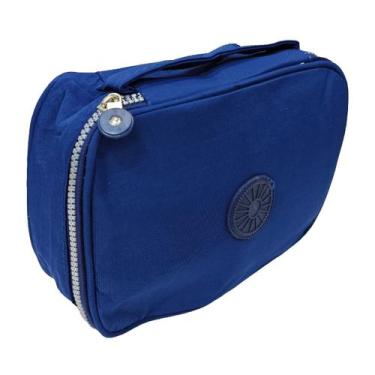 Imagem de Estojo Box Porta Caneta Lapis Bolsinha Organizadora Escolar - HHW, Azu