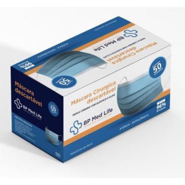 Imagem de Máscara descartável tripla camada com 50 unidades - BP Med Life