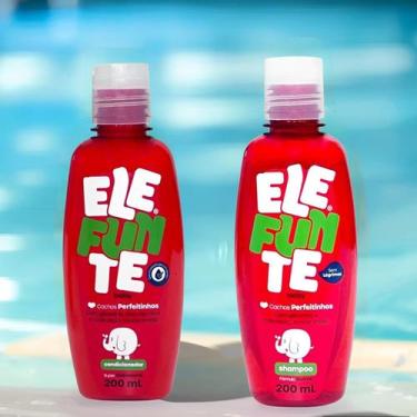 Imagem de Kit Shampoo + Condicionador Infantil Cachos Perfeitos Elefunte 200 Ml 