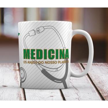 Imagem de Caneca Branca Personalizado Profissão Carreira Medicina - GMH Prod. Se