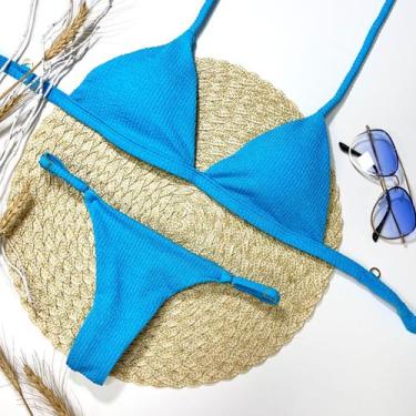 Imagem de Conjunto California  Top Sutiã + Calcinha Reguladora - VELUIE, Azul te