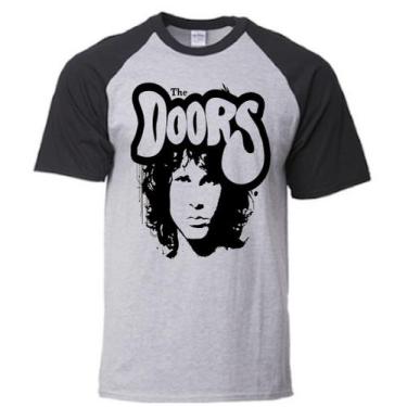 Imagem de Camiseta The Doors - Alternativo basico, Cinza-Preto / P