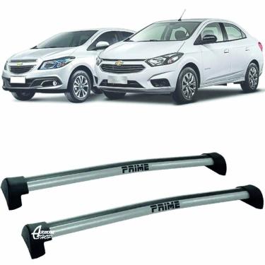 Imagem de Rack Teto Aluminio Prime Onix Prisma 4pts 13/19 Prata PR016