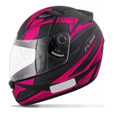 Imagem de Capacete Ebf New Spark Flash Preto e Rosa