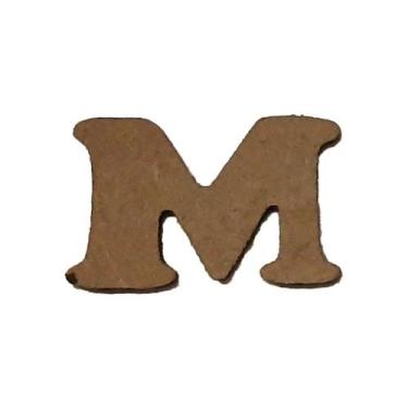 Imagem de Kit 10 Letras M Mdf 3mm por 2,5cm de Altura Laser Mdf Madeira - ATACAD