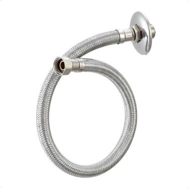 Imagem de Engate Mangueira Flexível Trançado Aço Inox 60cm Quente Fria - Dazie M