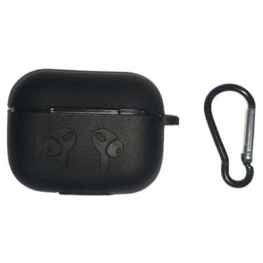 Imagem de Capa Case Silicone Compatível Com AirPods Pro - TuttiStore, Preto