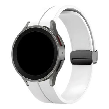 Imagem de Pulseira Poolsy Paces Compatível Com Galaxy Watch 4, 5, 6, Branca
