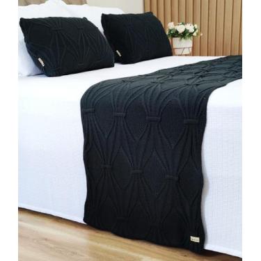 Imagem de PESEIRA MANTA TRICO CASAL QUEEN 230X60cm +2 CAPA DE ALMOFADA - USUFRUT