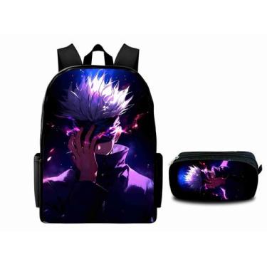 Imagem de Mochila Infantil Bolsa Escolar Volta as Aulas Estampada com Estojo - A