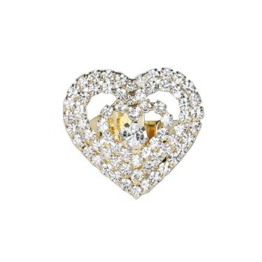 Imagem de FUTIMELY Anel de strass brilhante para mulheres boêmio grosso grande anel geométrico elíptico ajustável anel de cristal anel de festa de casamento anel de formatura para mulheres, Cristal, Strass