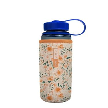 Imagem de Sok It BotlSok Capa de neoprene isolada para garrafa de água (blush Blossoms, serve para CamelBak ou Nalgene de 473 ml)