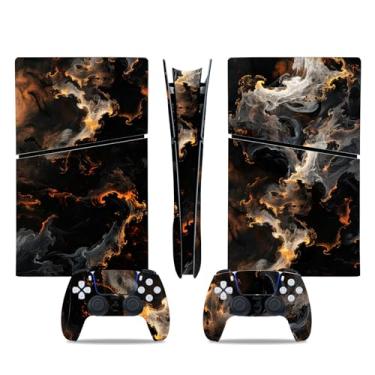 Imagem de Adesivo Skin compatível com console digital PS5 Slim, capa protetora de decalque de vinil para controle de jogos