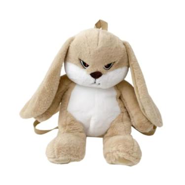 Imagem de Milageto Cute Backpack Bunny Backpack Toy, Elegante, leve, boneca de pelúcia, Animal Mochila para Adultos Crianças Meninas Adolescentes