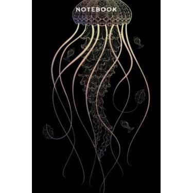 Imagem de Notebook Bāck Tō Schōōl Mēmē - Mājēstic Jēllÿ Fish: 6x9 inch, over 100 pages/Lined Journal,Homeschool,Book,Financial,Event,A Blank